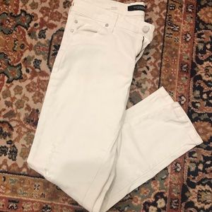 Liverpool Sz 8 white distressed Skinny jeans